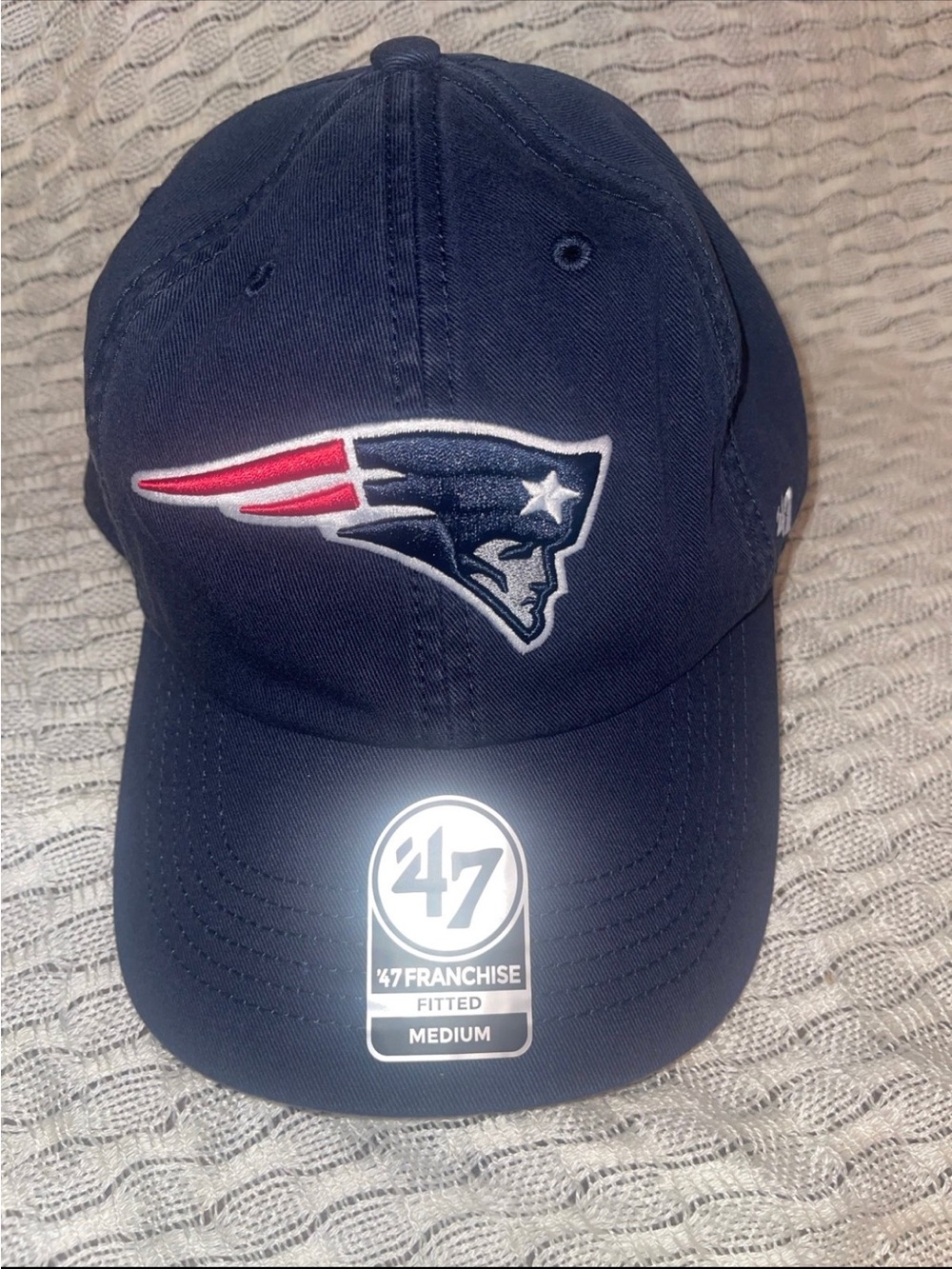'47 New England Patriots Navy Adjustable Logo Cap